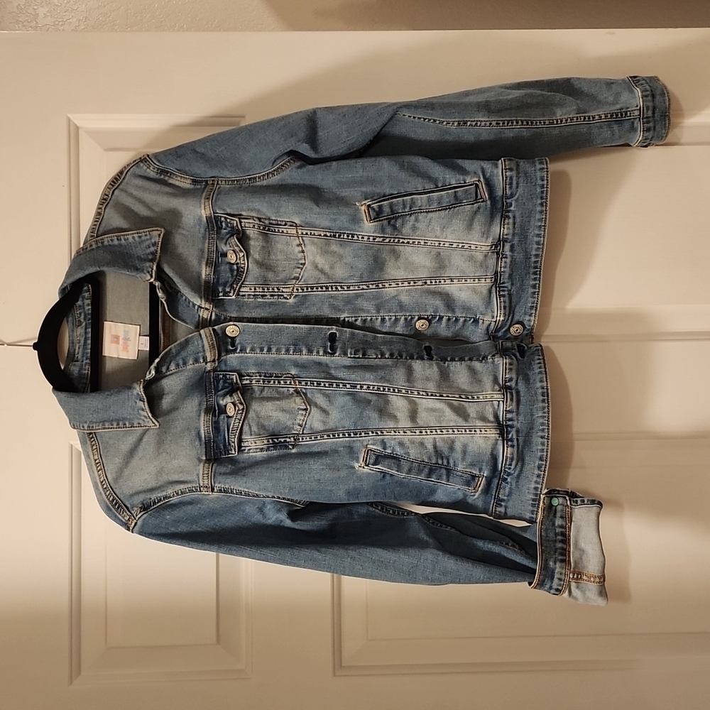 LuLaRoe Short Demin Jacket Size L